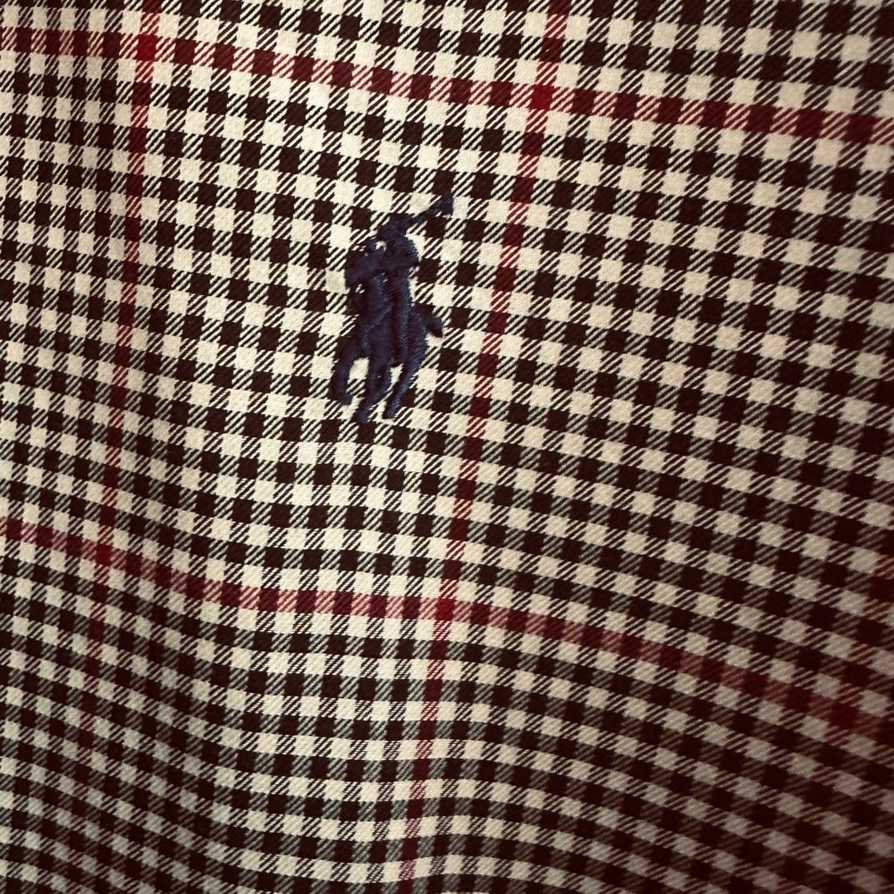 Ralph Lauren Black and Red Gingham Casual Shirt - Picture 3 of 5
